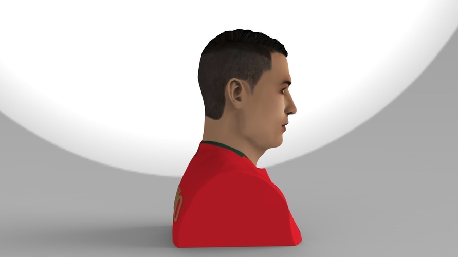 Cristiano Ronaldo bust ready for full color 3D printing 3D Print 231702 Cristiano Ronaldo bust ready for full color 3D printing 3D Print 231702