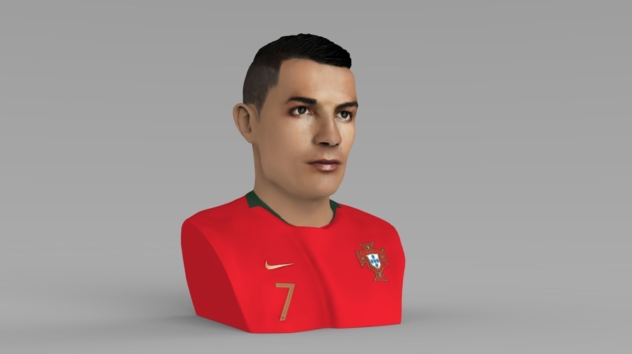 Cristiano Ronaldo bust ready for full color 3D printing 3D Print 231703 Cristiano Ronaldo bust ready for full color 3D printing 3D Print 231703