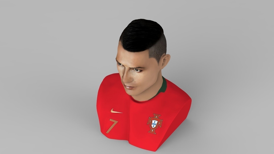 Cristiano Ronaldo bust ready for full color 3D printing 3D Print 231704 Cristiano Ronaldo bust ready for full color 3D printing 3D Print 231704