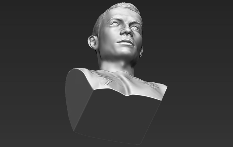 Cristiano Ronaldo bust ready for full color 3D printing 3D Print 231716 Cristiano Ronaldo bust ready for full color 3D printing 3D Print 231716