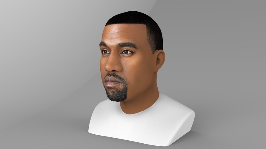 Kanye West bust ready for full color 3D printing 3D Print 231778