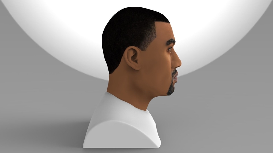 Kanye West bust ready for full color 3D printing 3D Print 231779
