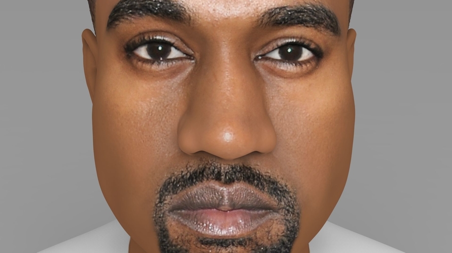 Kanye West bust ready for full color 3D printing 3D Print 231780