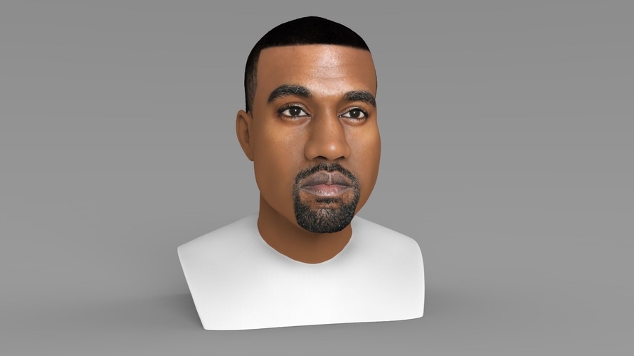 Kanye West bust ready for full color 3D printing 3D Print 231781