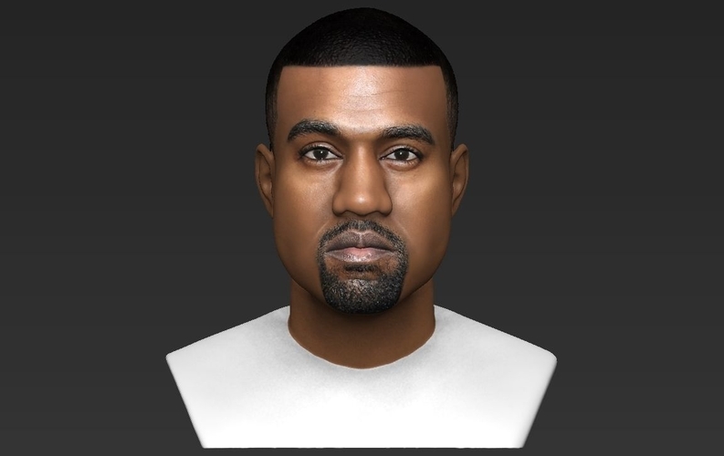 Kanye West bust ready for full color 3D printing 3D Print 231783
