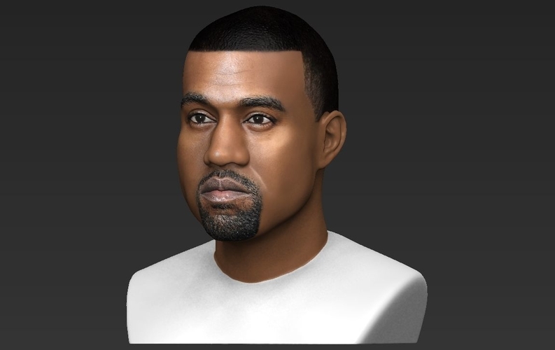 Kanye West bust ready for full color 3D printing 3D Print 231784