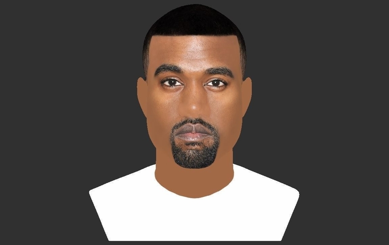 Kanye West bust ready for full color 3D printing 3D Print 231785