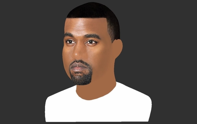 Kanye West bust ready for full color 3D printing 3D Print 231786