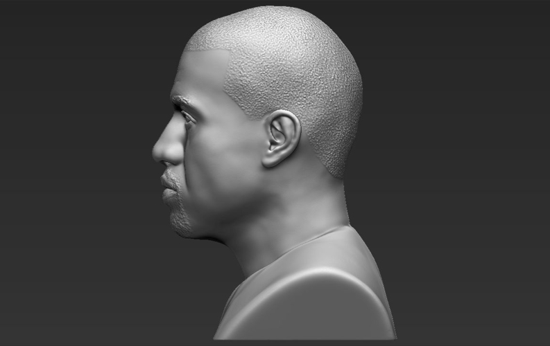 Kanye West bust ready for full color 3D printing 3D Print 231790