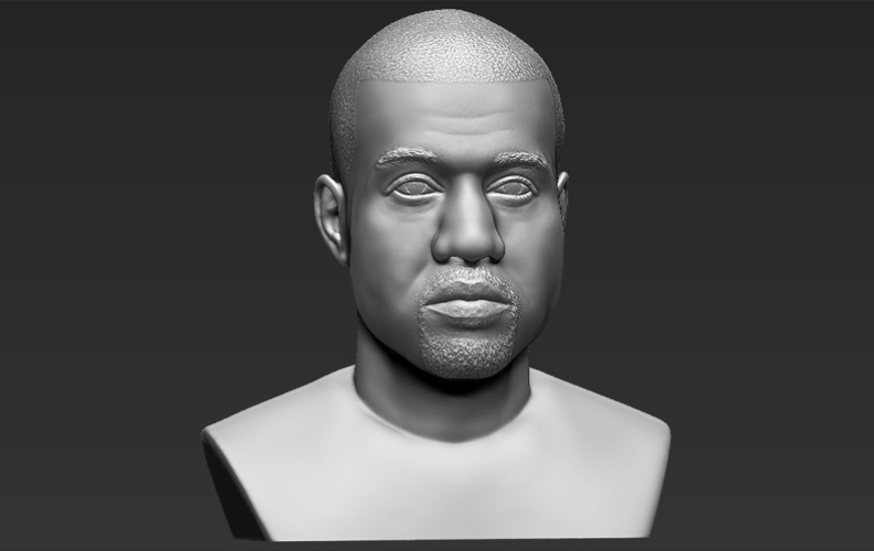 Kanye West bust ready for full color 3D printing 3D Print 231792