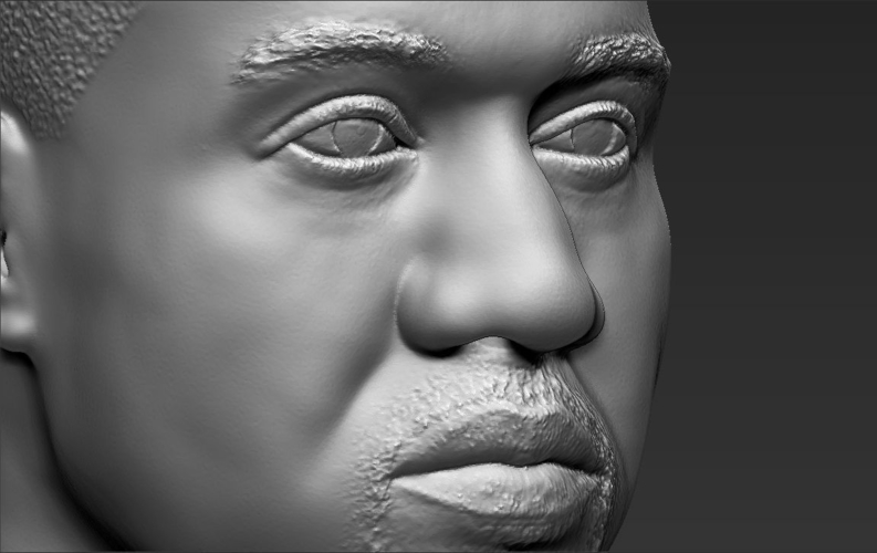 Kanye West bust ready for full color 3D printing 3D Print 231793