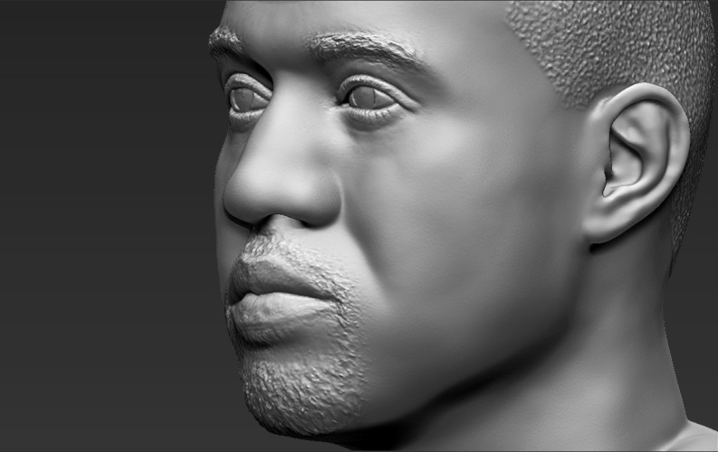 Kanye West bust ready for full color 3D printing 3D Print 231795