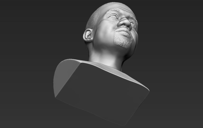 Kanye West bust ready for full color 3D printing 3D Print 231796