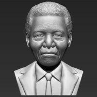 Small Nelson Mandela bust 3D printing ready stl obj 3D Printing 232026