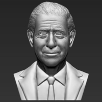 Small Prince Charles bust 3D printing ready stl obj 3D Printing 232392