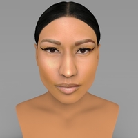 Small Nicki Minaj bust ready for full color 3D printing 3D Printing 232697