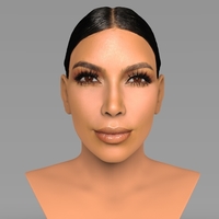 Small Kim Kardashian bust ready for full color 3D printing 3D Printing 232811