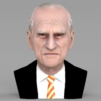 Small Prince Philip bust ready for full color 3D printing 3D Printing 232973