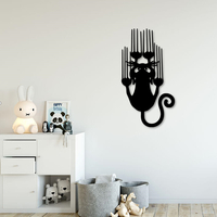 Small Slipping cat for wall decoration 3D Printing 233914