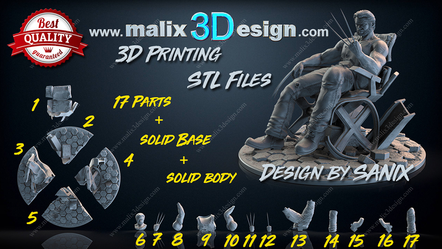 LOGAN wolverine - Xmen 3D Print 234086 LOGAN wolverine - Xmen 3D Print 234086