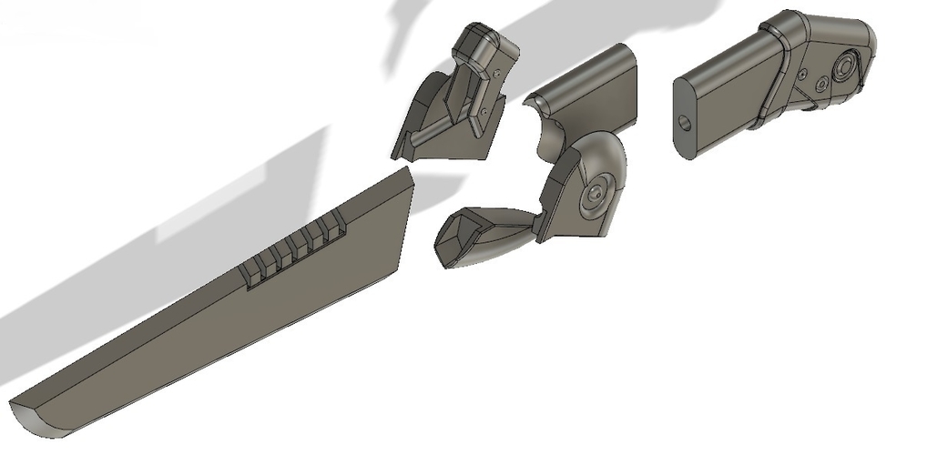 Destiny Fallen The Shock Dagger 3D print model 3D Print 234424 Destiny Fallen The Shock Dagger 3D print model 3D Print 234424