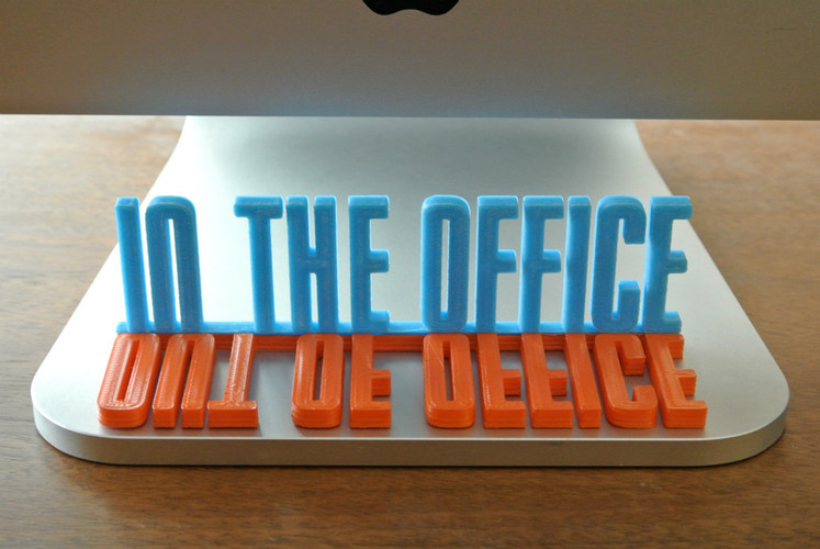 Desk Sign 3D Print 23461
