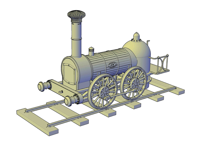 1836 Bury goods locomotive 3D Print 234666