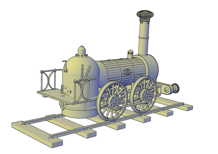 1836 Bury goods locomotive 3D Print 234668