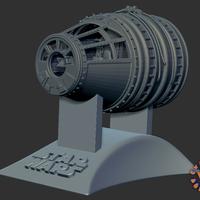 Small Millennium Falcon Cockpit-read description for directions 3D Printing 234735