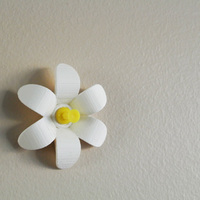 Small Flower-shaped Push pin 3D Printing 23489