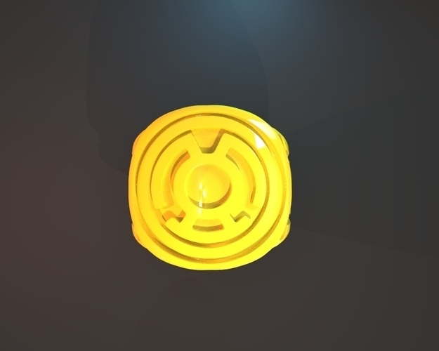 Yellow Lantern Power Ring 3D Print 235183