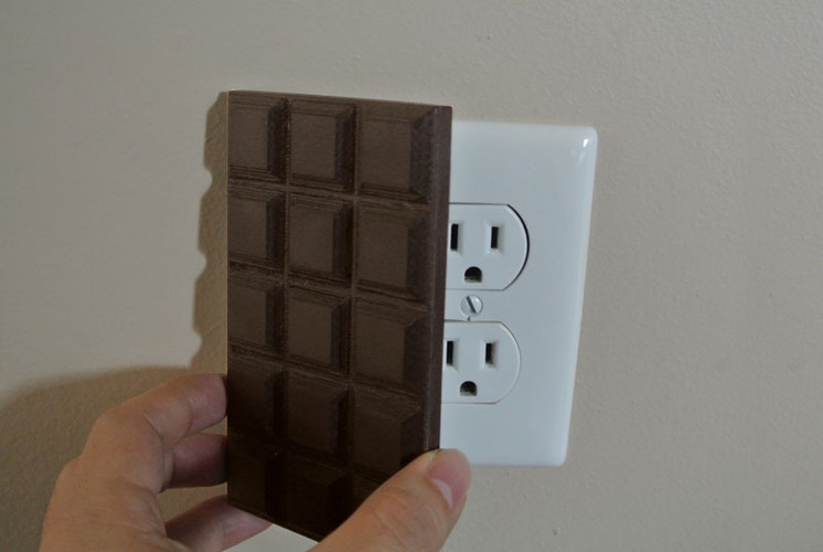Chocolate outlet cover 3D Print 23522