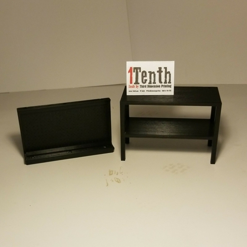 1Tenth Scale Pegboard Workbench 3D Print 235669