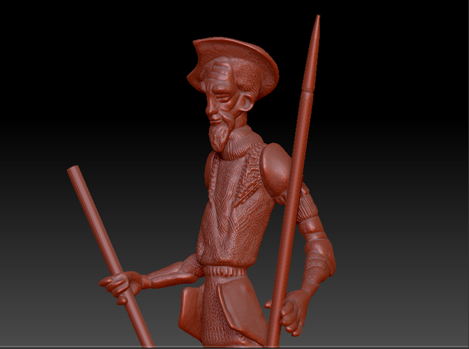 Figura Don Quijote de la Mancha 3D Print 236021 Figura Don Quijote de la Mancha 3D Print 236021
