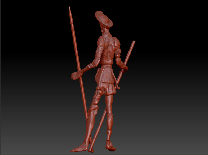 Figura Don Quijote de la Mancha 3D Print 236022 Figura Don Quijote de la Mancha 3D Print 236022