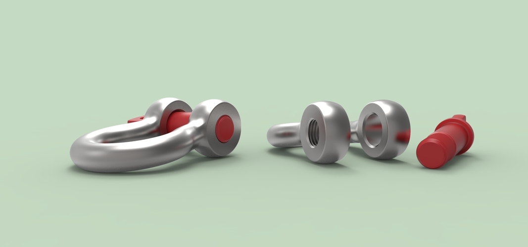 Anchor shackle G-209 3D Print 236082 Anchor shackle G-209 3D Print 236082