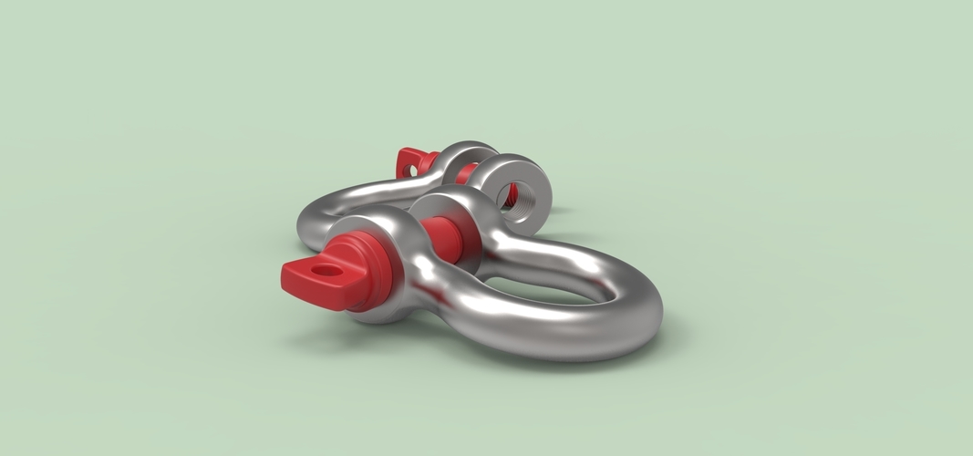 Anchor shackle G-209 3D Print 236085 Anchor shackle G-209 3D Print 236085