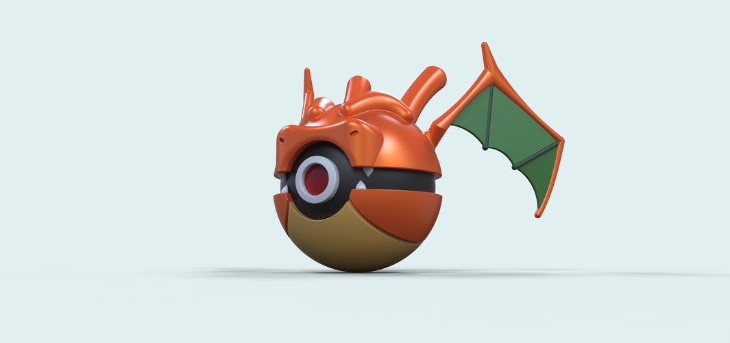 Pokeball Dragonite 3D Print 236228 Pokeball Dragonite 3D Print 236228