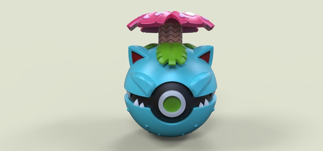 Pokeball Venusaur 3D Print 236239 Pokeball Venusaur 3D Print 236239