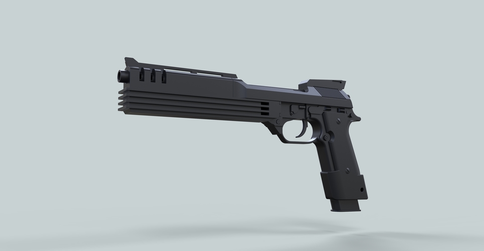 Auto-9 gun from RoboCop 3D Print 236292 Auto-9 gun from RoboCop 3D Print 236292