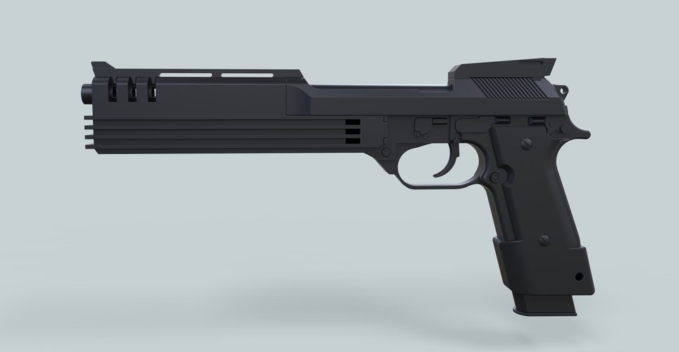 Auto-9 gun from RoboCop 3D Print 236297 Auto-9 gun from RoboCop 3D Print 236297