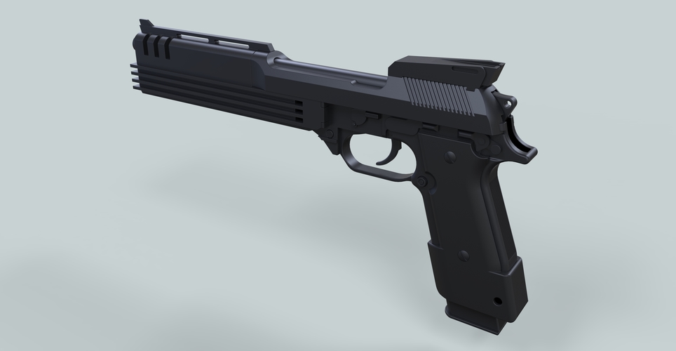 Auto-9 gun from RoboCop 3D Print 236301 Auto-9 gun from RoboCop 3D Print 236301