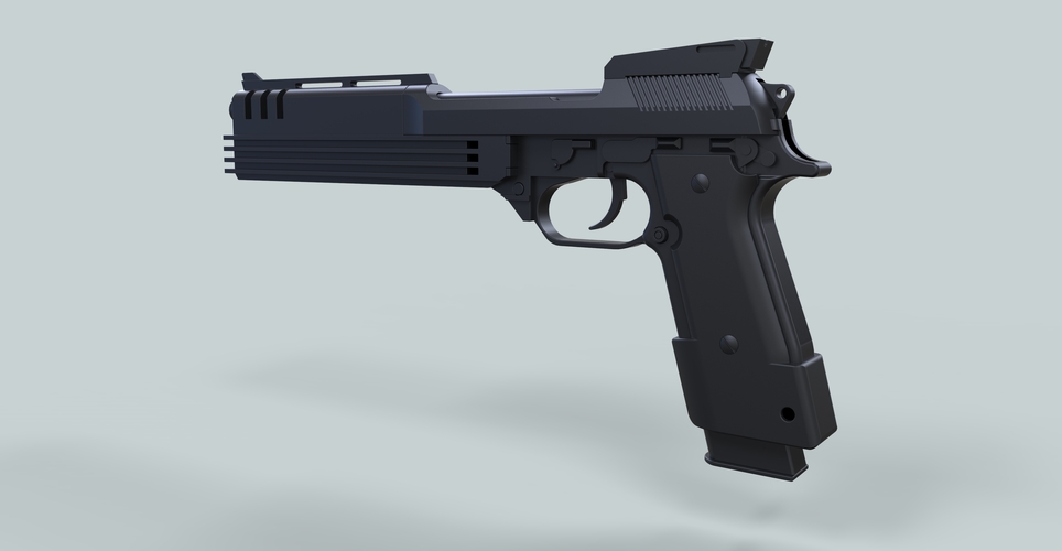 Auto-9 gun from RoboCop 3D Print 236302 Auto-9 gun from RoboCop 3D Print 236302