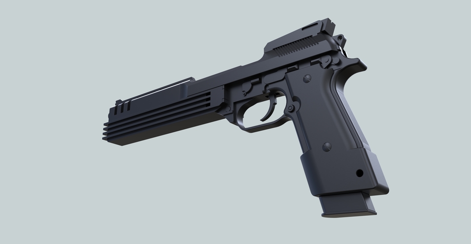 Auto-9 gun from RoboCop 3D Print 236303 Auto-9 gun from RoboCop 3D Print 236303