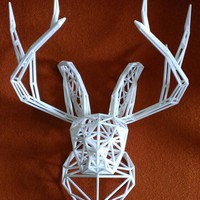Small Jackalope Bust 3D Printing 23651