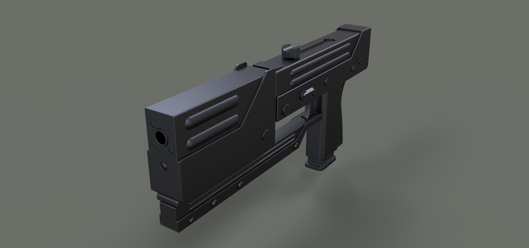 Modified MAC-11 from movie Blade 3D Print 236646 Modified MAC-11 from movie Blade 3D Print 236646