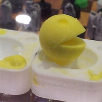 Small Pacman Mold 3D Printing 23674