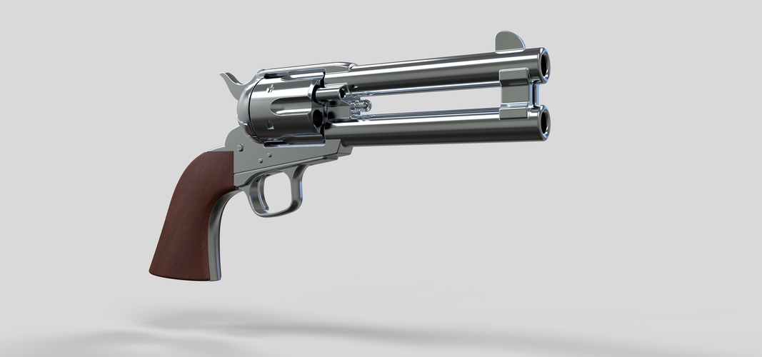 Revolver of agent Whiskey from movie Kingsman The Golden Circle 3D Print 236762 Revolver of agent Whiskey from movie Kingsman The Golden Circle 3D Print 236762