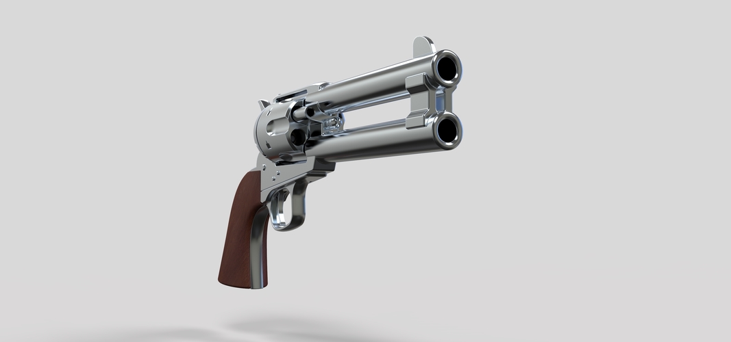 Revolver of agent Whiskey from movie Kingsman The Golden Circle 3D Print 236764 Revolver of agent Whiskey from movie Kingsman The Golden Circle 3D Print 236764