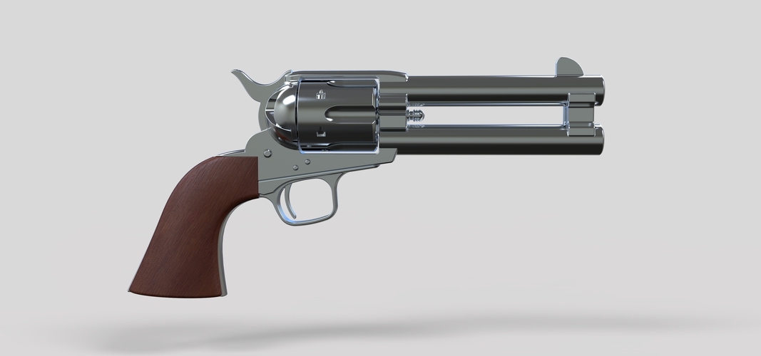 Revolver of agent Whiskey from movie Kingsman The Golden Circle 3D Print 236767 Revolver of agent Whiskey from movie Kingsman The Golden Circle 3D Print 236767